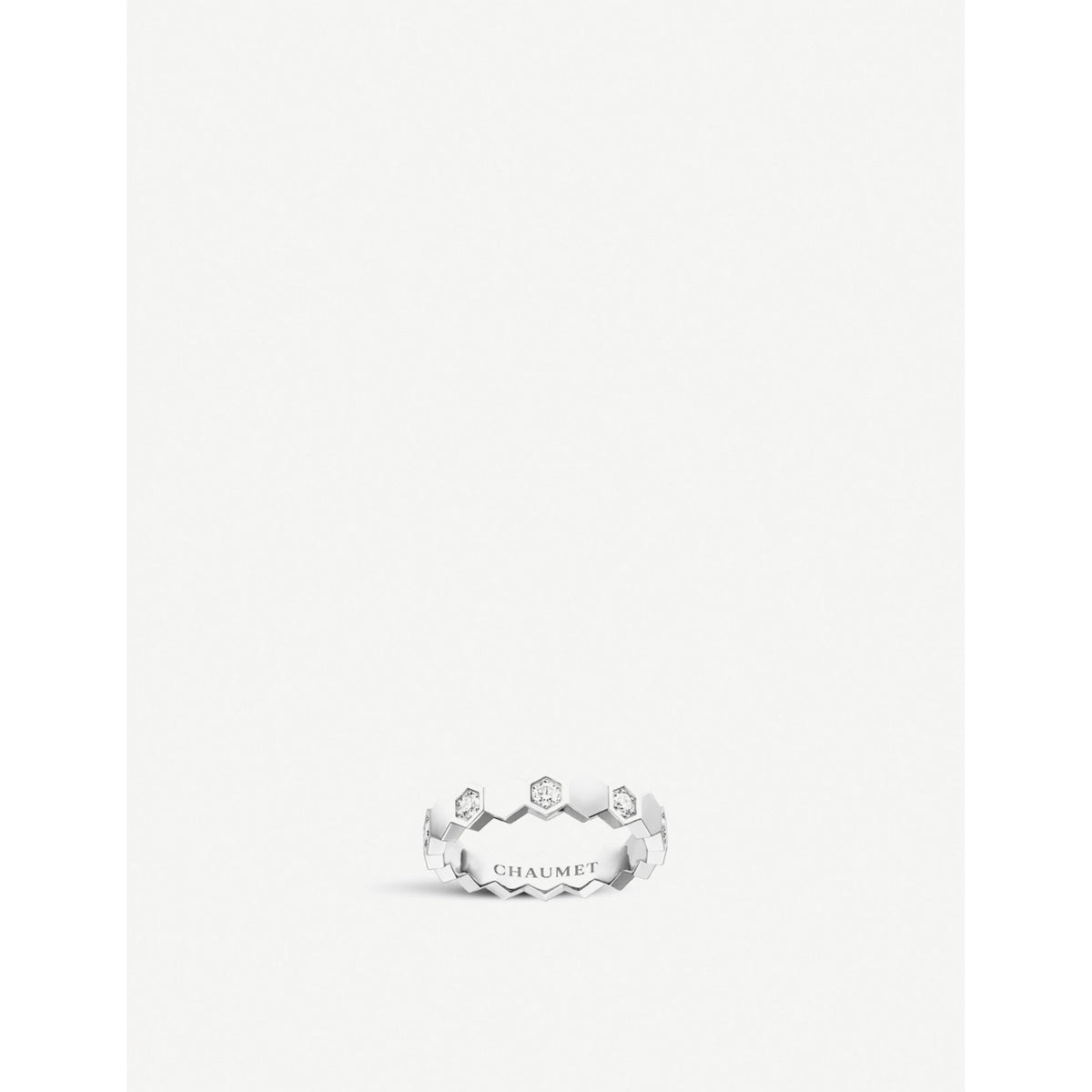 Bee de Chaumet 18ct white-gold and diamond ring - WHITE GOLD - 53mm
