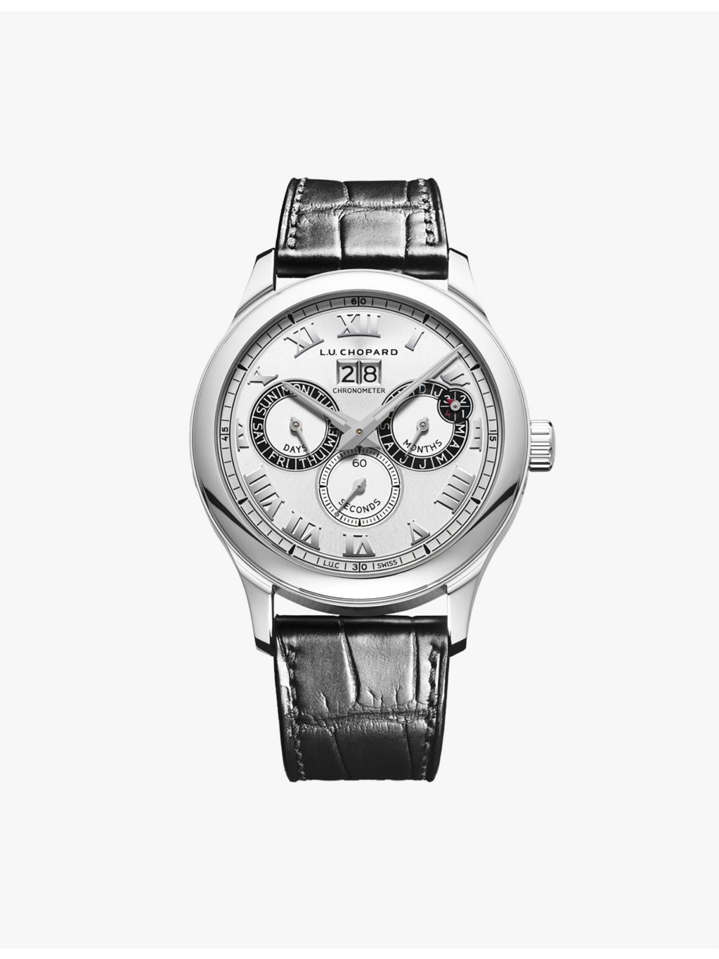 Chopard L.U.C Perpetual Twin 168561-3001 stainless steel watch 43mm (British brand)