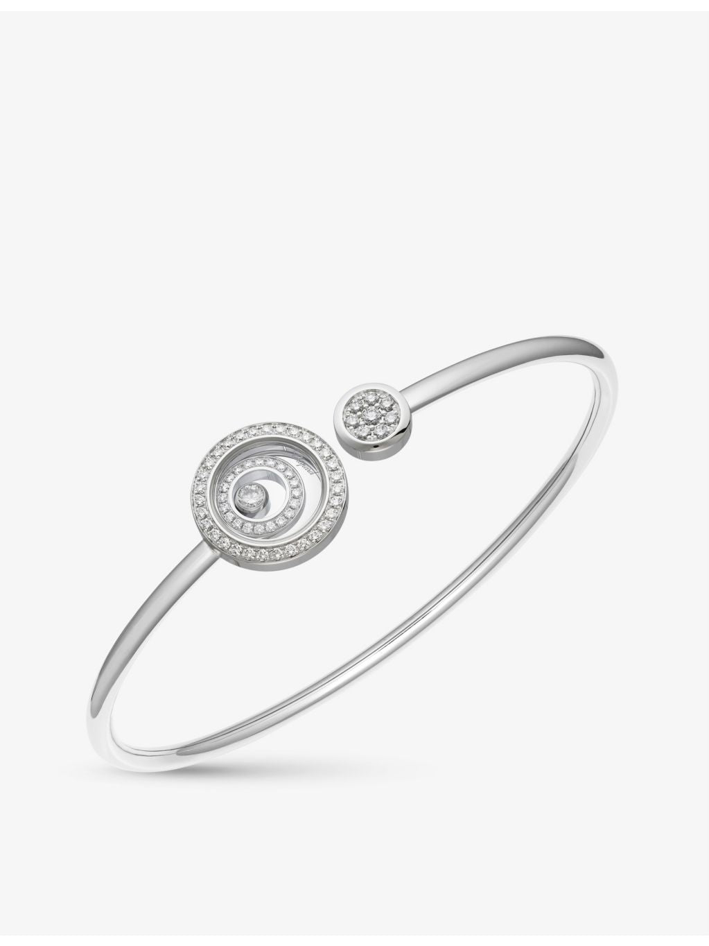 Chopard Happy Spirit diamond bangle in 18ct white gold (British brand)