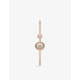 Happy Spirit 18ct Rose-Gold and White-Gold and Diamond Bangle - S