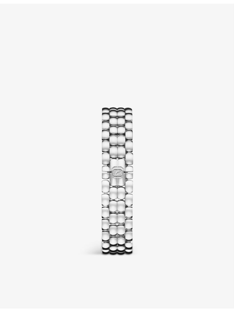 Chopard Happy Sport oval stainless steel diamond watch, UK version