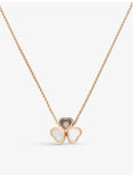 Chopard mother-of-pearl and diamond necklace in 18ct rose gold - British product
