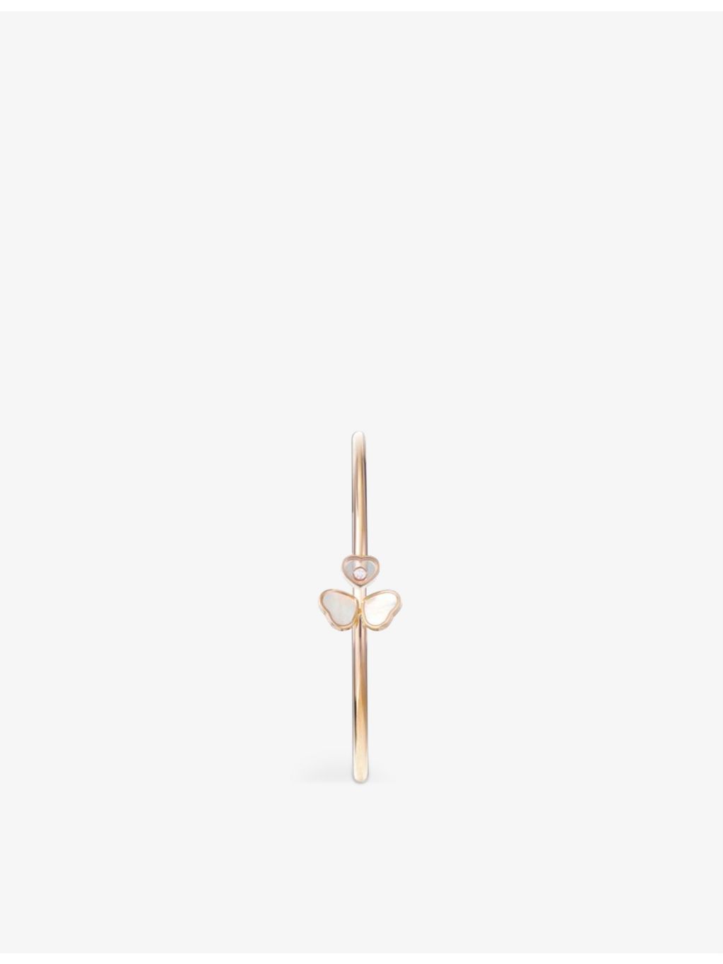 Chopard Happy Hearts rose gold bangle mother-of-pearl diamond, imported from the UK