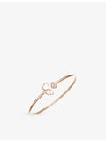 Chopard Happy Hearts rose gold bangle mother-of-pearl diamond, imported from the UK