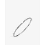 Ice Cube Pure 18-carat white-gold and diamond bangle - S
