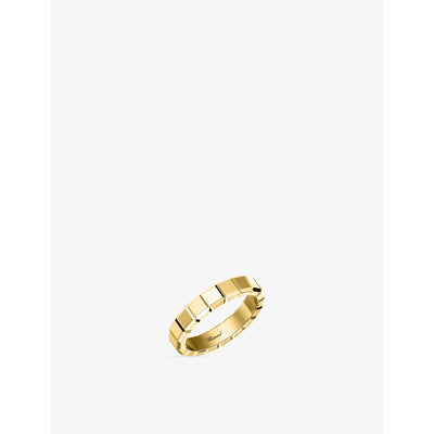 selfridges Chopard Ice Cube Pure 18-Carat Yellow Gold Ring- Buy online at McGrocer