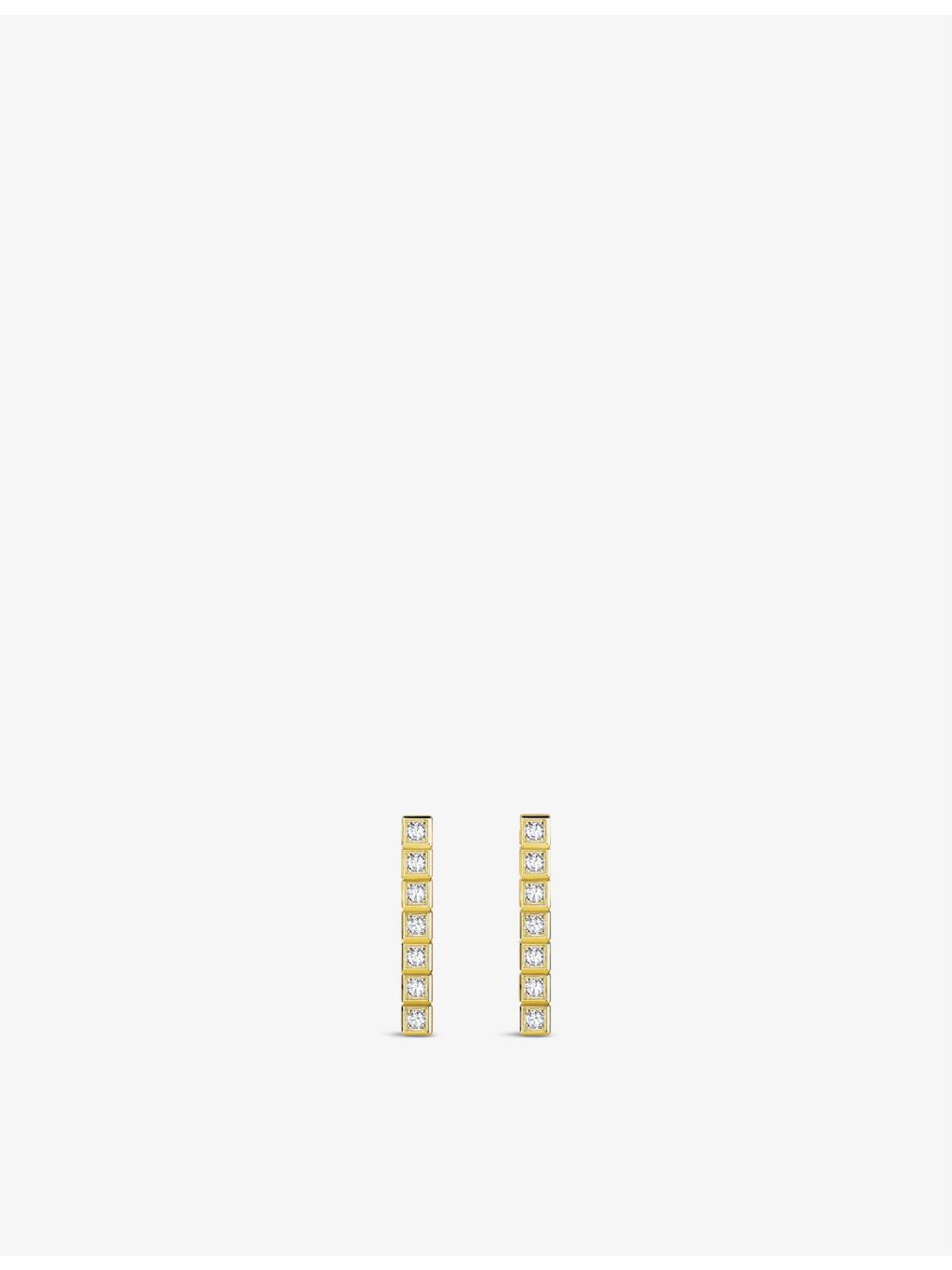 Chopard Ice Cube Pure 18-carat yellow gold diamond earrings, UK version
