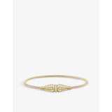 Jack de Boucheron single 18ct yellow-gold and 1.04ct round diamond bracelet - 16cm