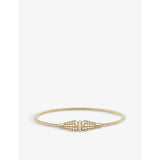 Jack de Boucheron single 18ct yellow-gold and 1.76ct round diamond bracelet - 16cm
