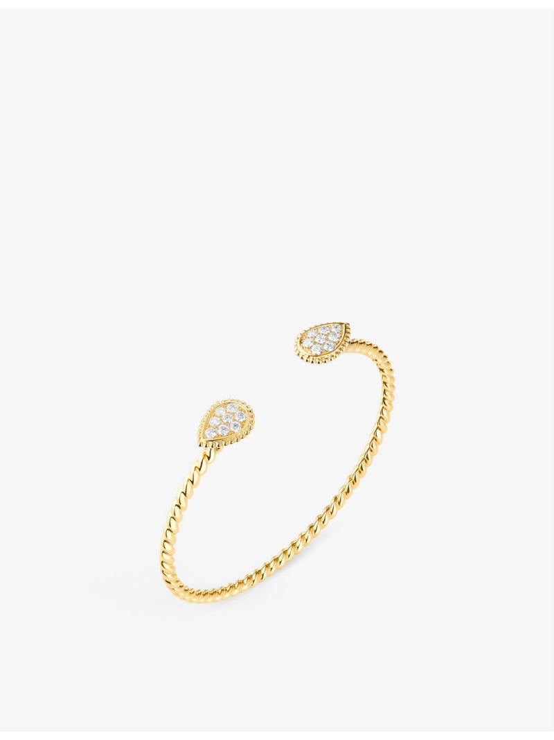 Boucheron Serpent Bohème 18ct gold diamond bangle - British product