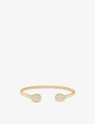 Boucheron Serpent Bohème Diamants S 18ct Yellow-Gold and 0.64ct Diamond Bangle