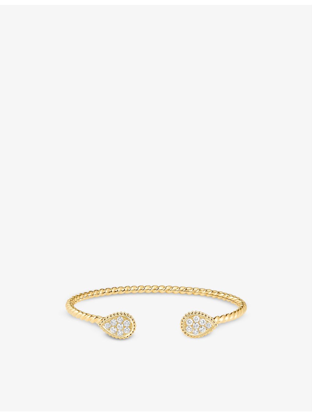 Boucheron Serpent Bohème 18ct gold diamond bangle - British product