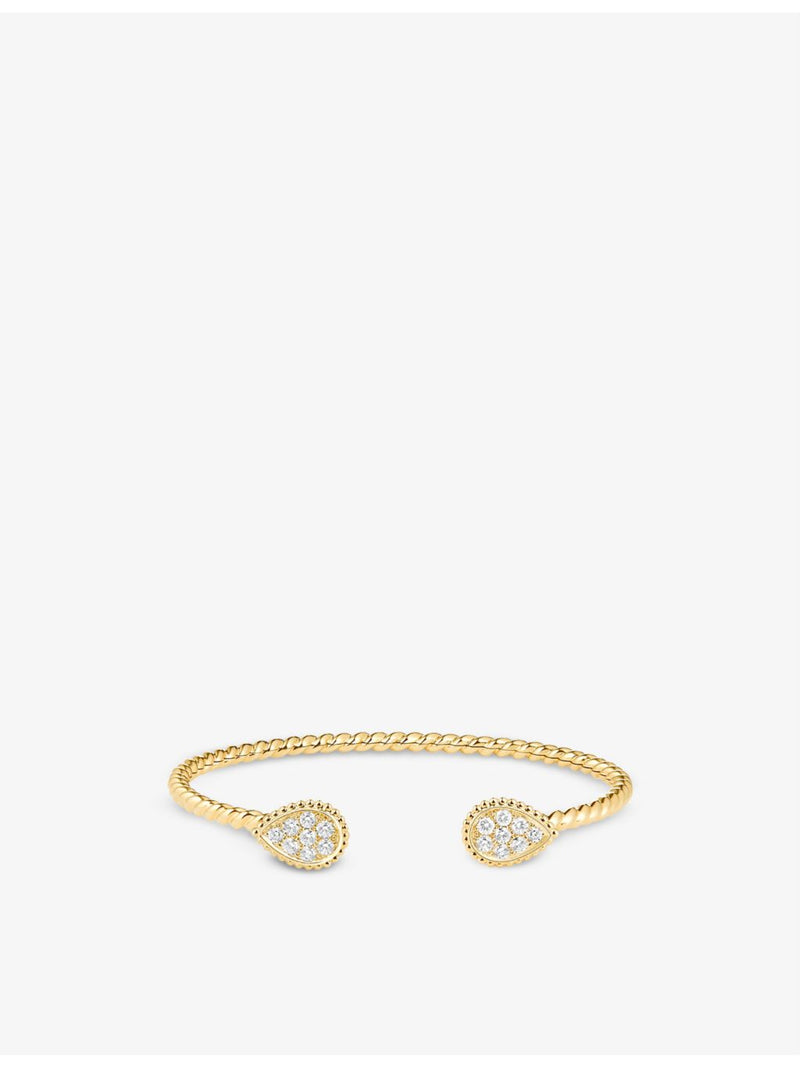 Boucheron Serpent Bohème 18ct gold diamond bangle - British product