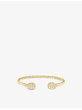 Boucheron Serpent Bohème 18ct gold diamond bangle - British product