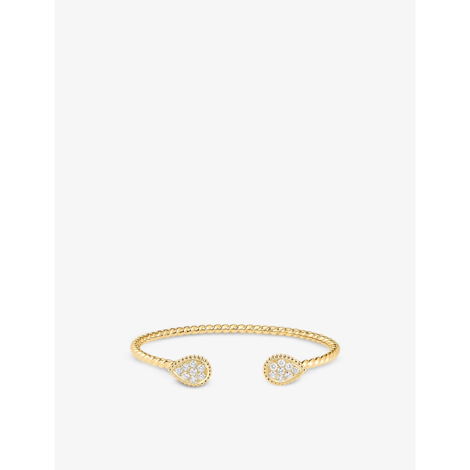 Boucheron Serpent Bohème 18ct gold diamond bangle - British product