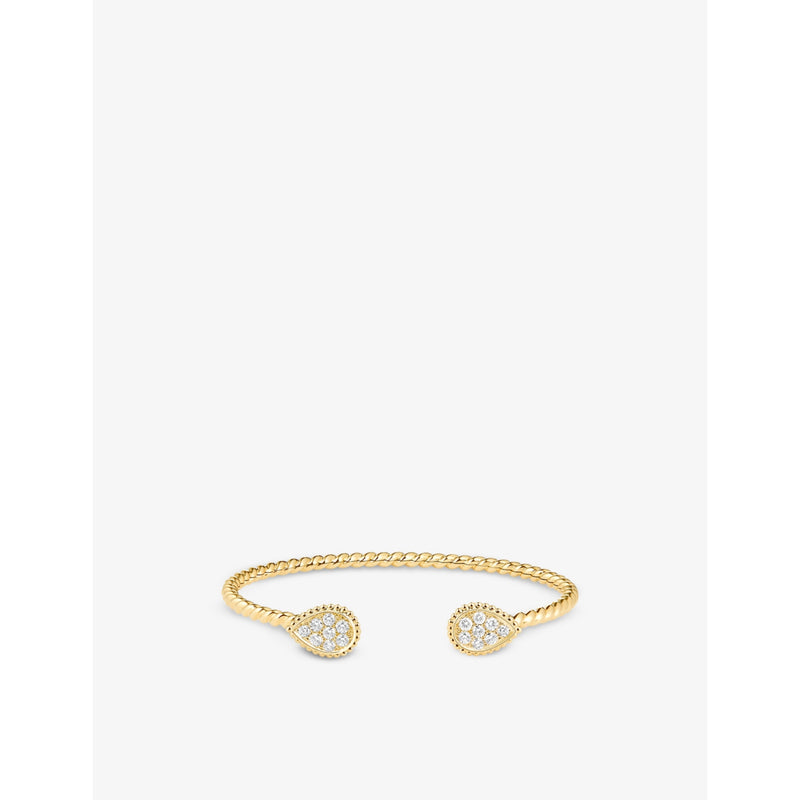 Boucheron Serpent Bohème 18ct gold diamond bangle - British product