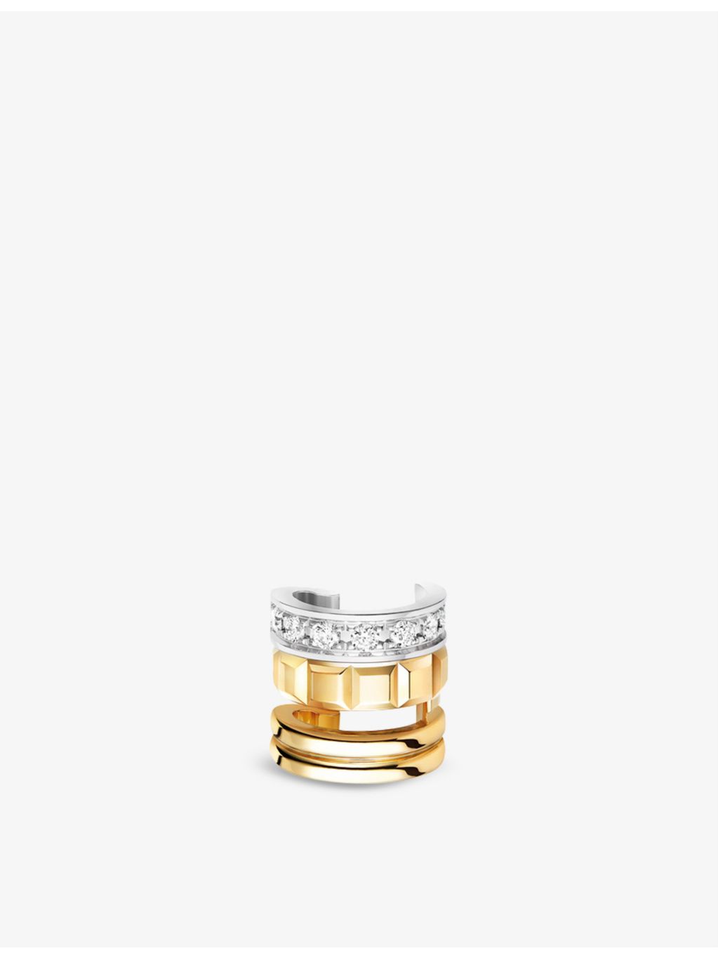 Boucheron 18ct gold clip-on earring with 0.14ct diamond, UK version