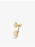 Boucheron Serpent Bohème 18ct yellow gold diamond single earring 9mm, UK version