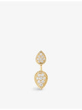 Boucheron Serpent Bohème 18ct yellow gold diamond single earring 9mm, UK version