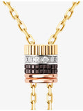 Boucheron Quatre Classique gold and diamond necklace 75cm (British brand)