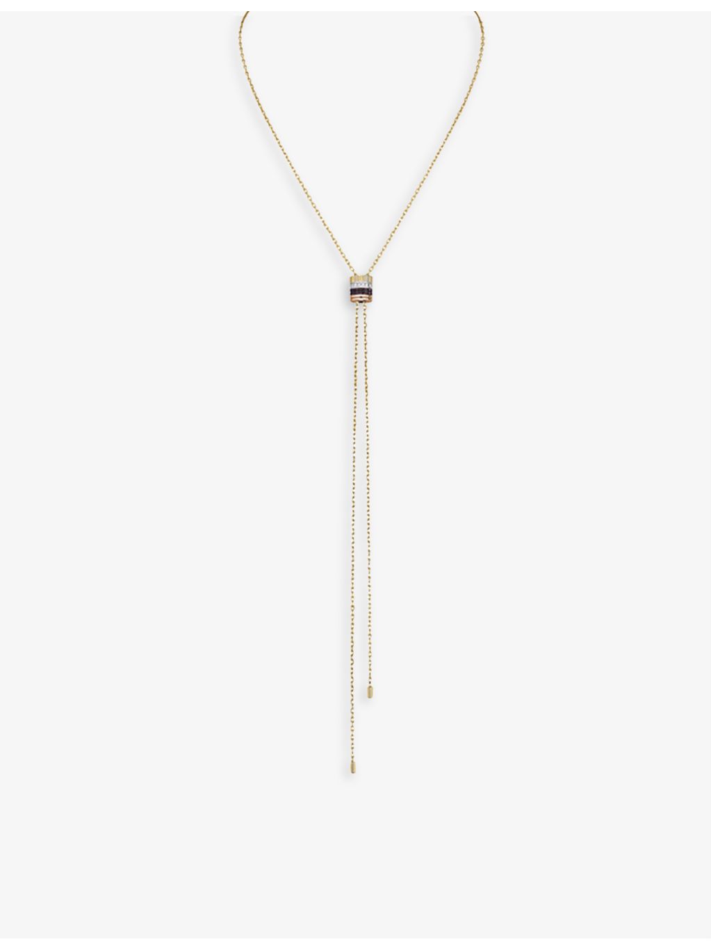 Boucheron Quatre Classique 18ct gold diamond tie necklace 75cm - British product