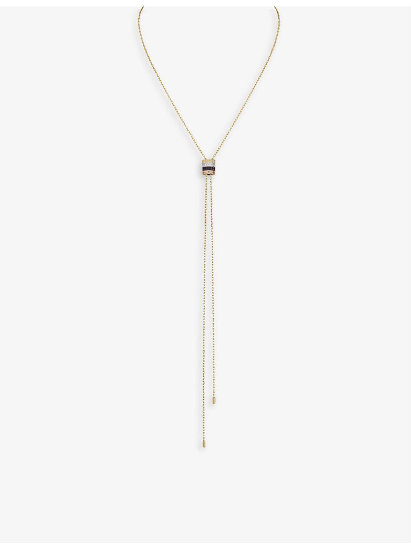 Boucheron Quatre Classique 18ct gold diamond tie necklace 75cm - British product