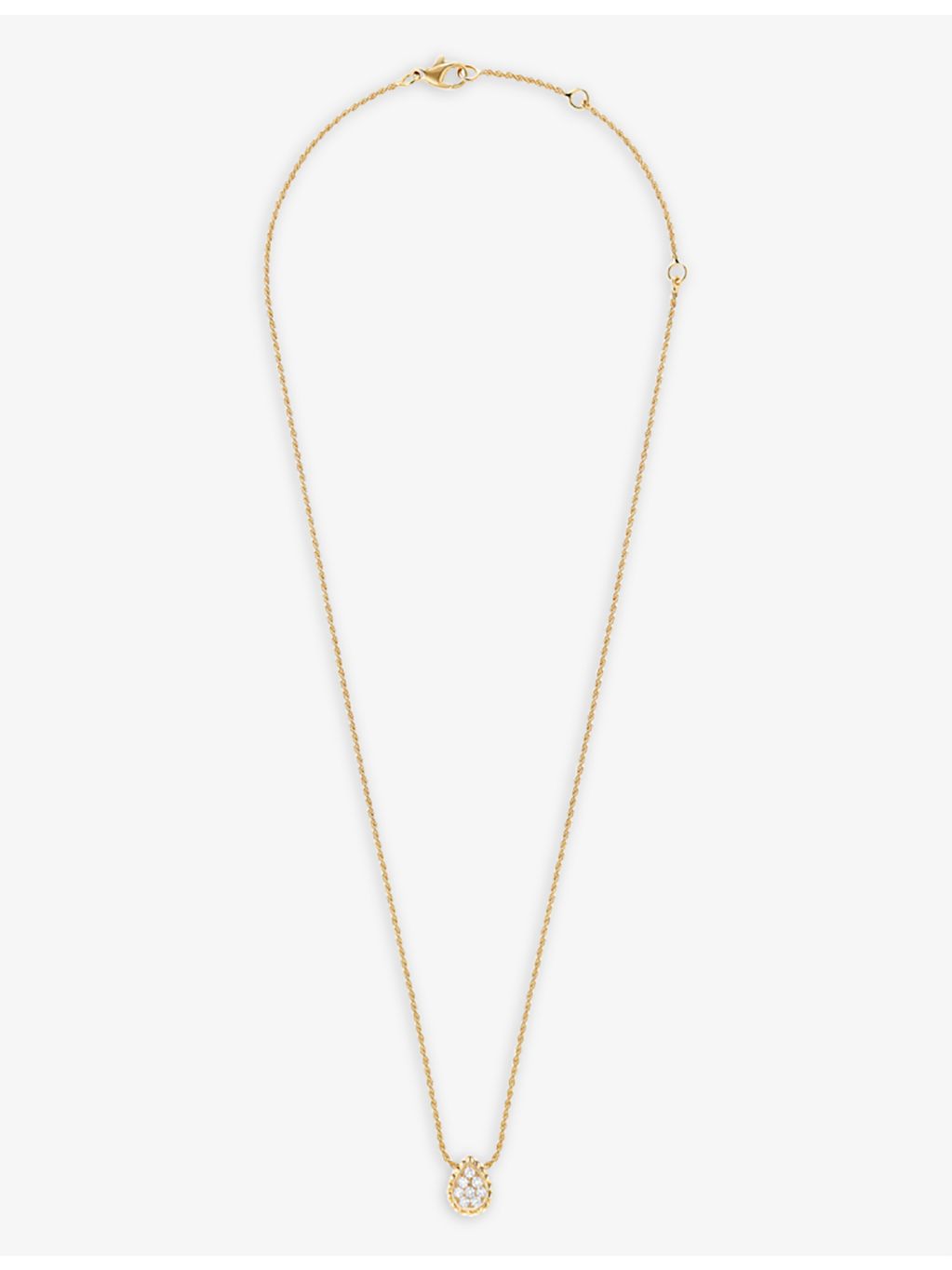 Boucheron Serpent Bohème XS diamond pendant necklace 18ct yellow gold (British brand)