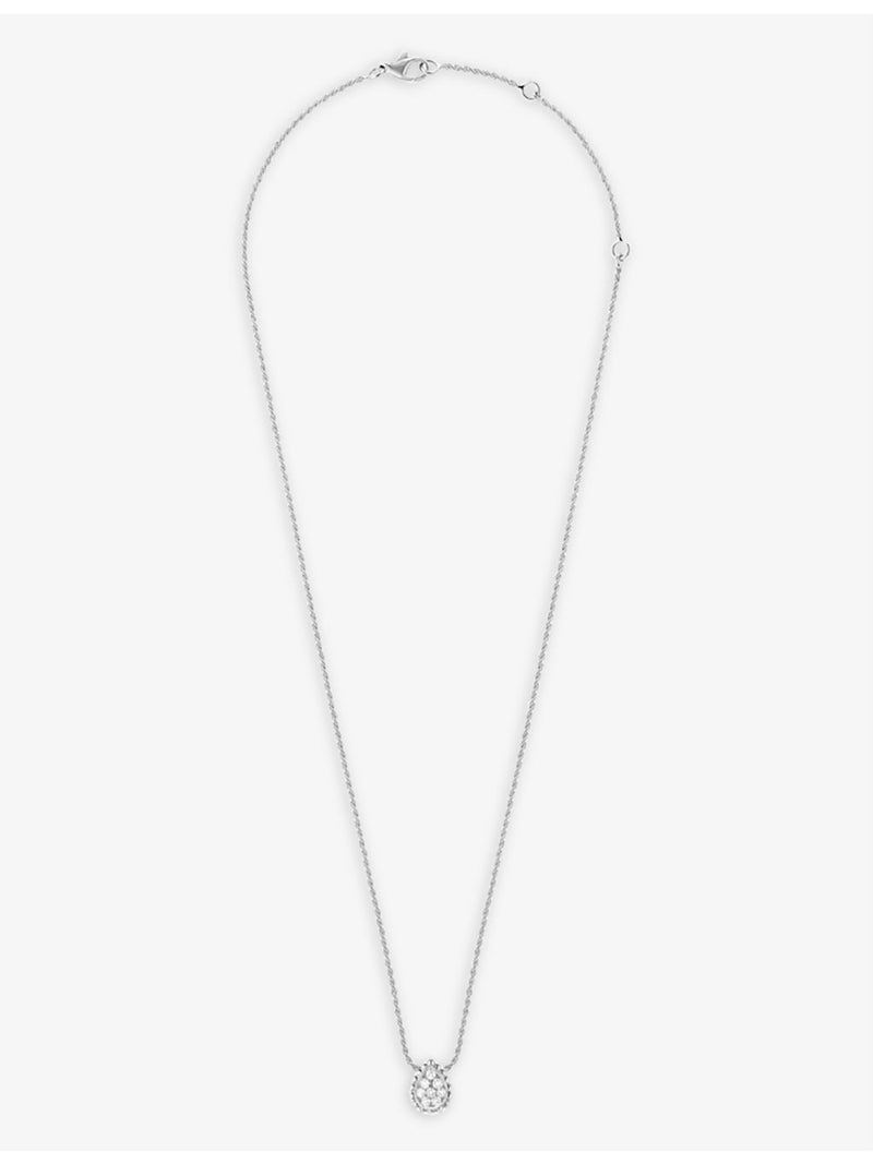 Boucheron Serpent Bohème white gold diamond pendant necklace, imported from the UK