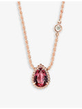 Boucheron Serpent Bohème rose-gold rhodolite diamond necklace - British product