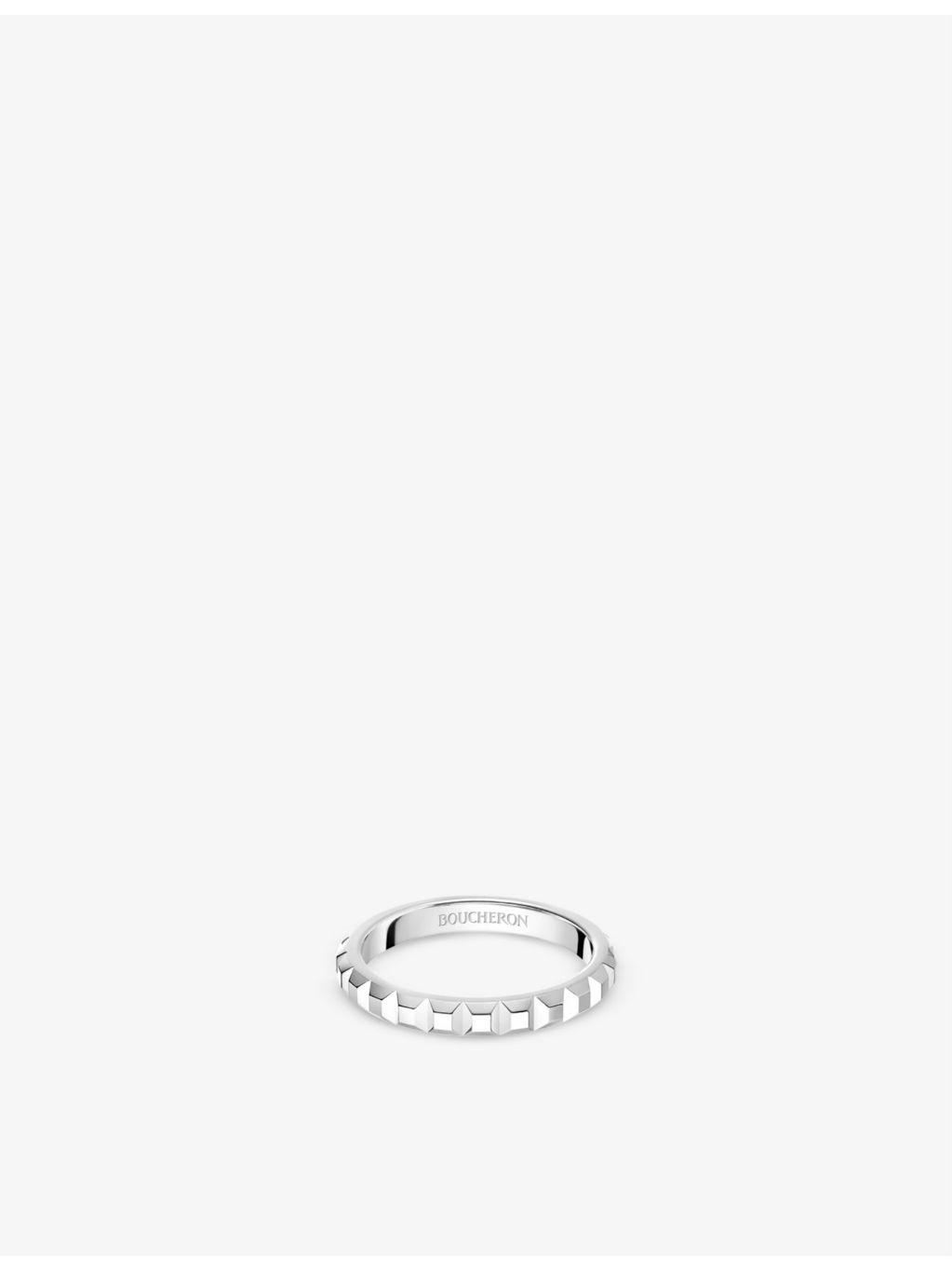 Boucheron Quatre Clou de Paris platinum ring, imported from the UK