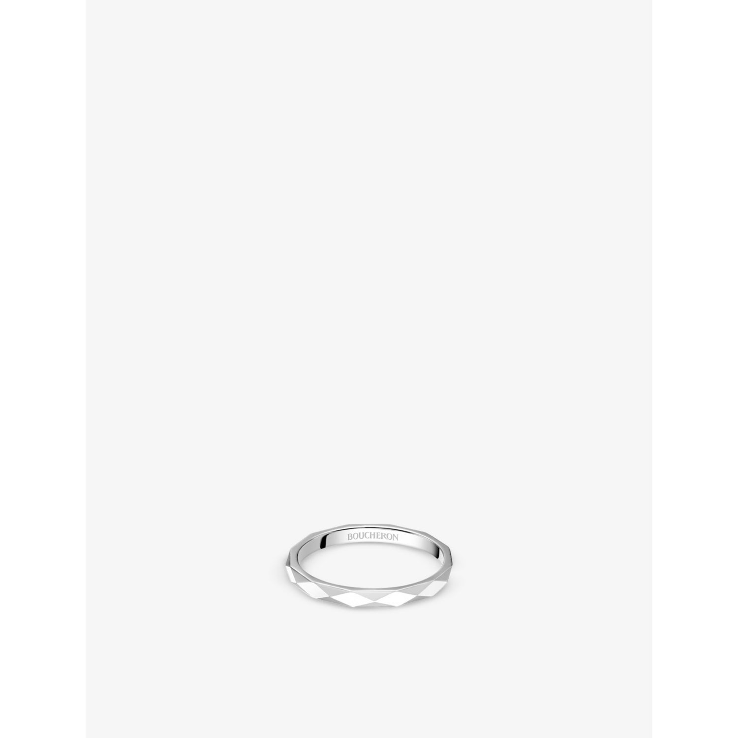 Facette platinum wedding band - 53mm