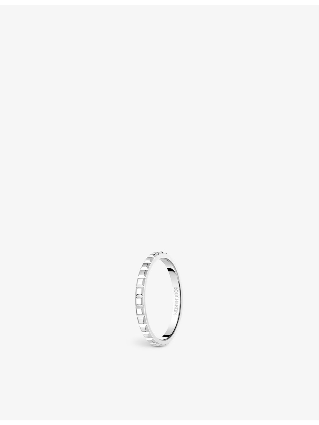 Boucheron Quatre Clou de Paris platinum ring, imported from the UK
