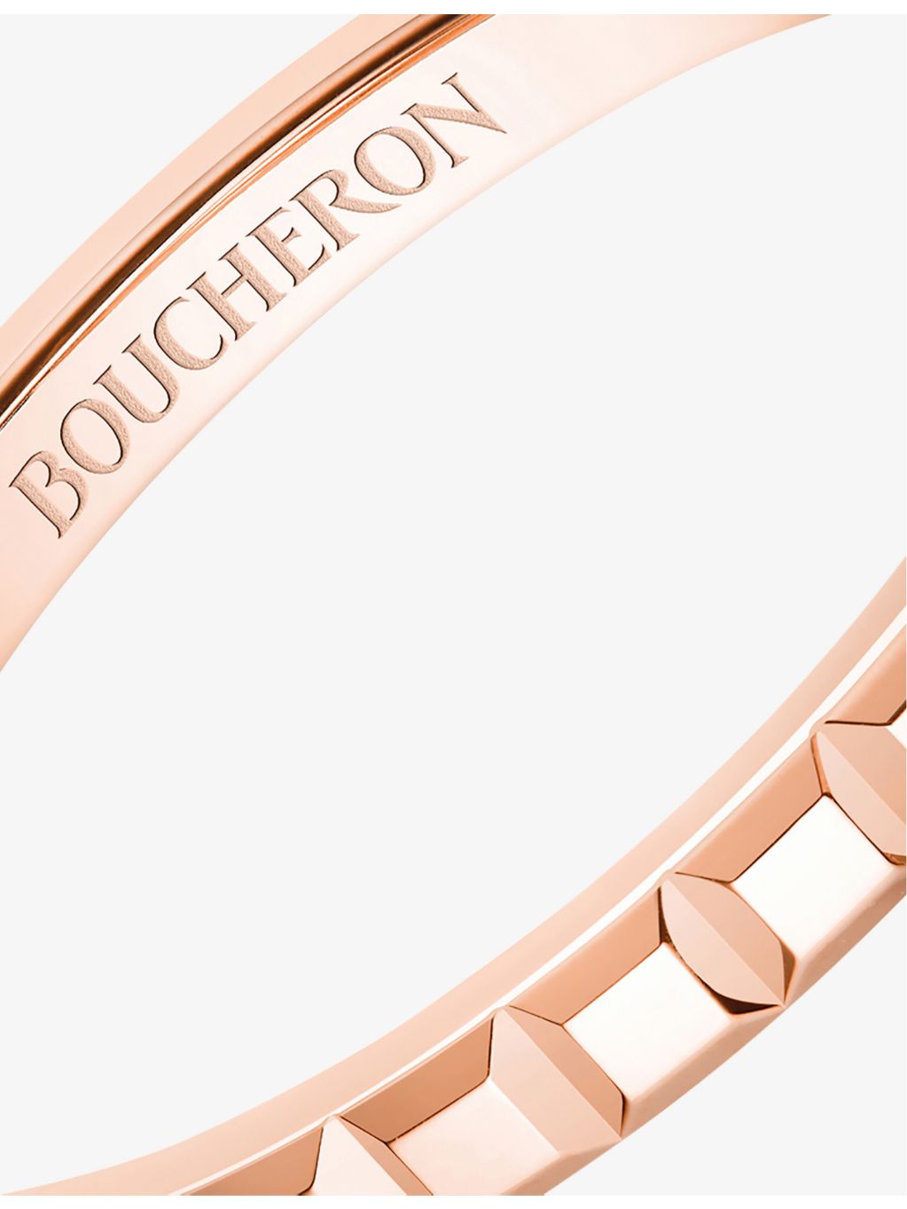 Boucheron 18ct rose gold Quatre Clou ring, imported from the UK