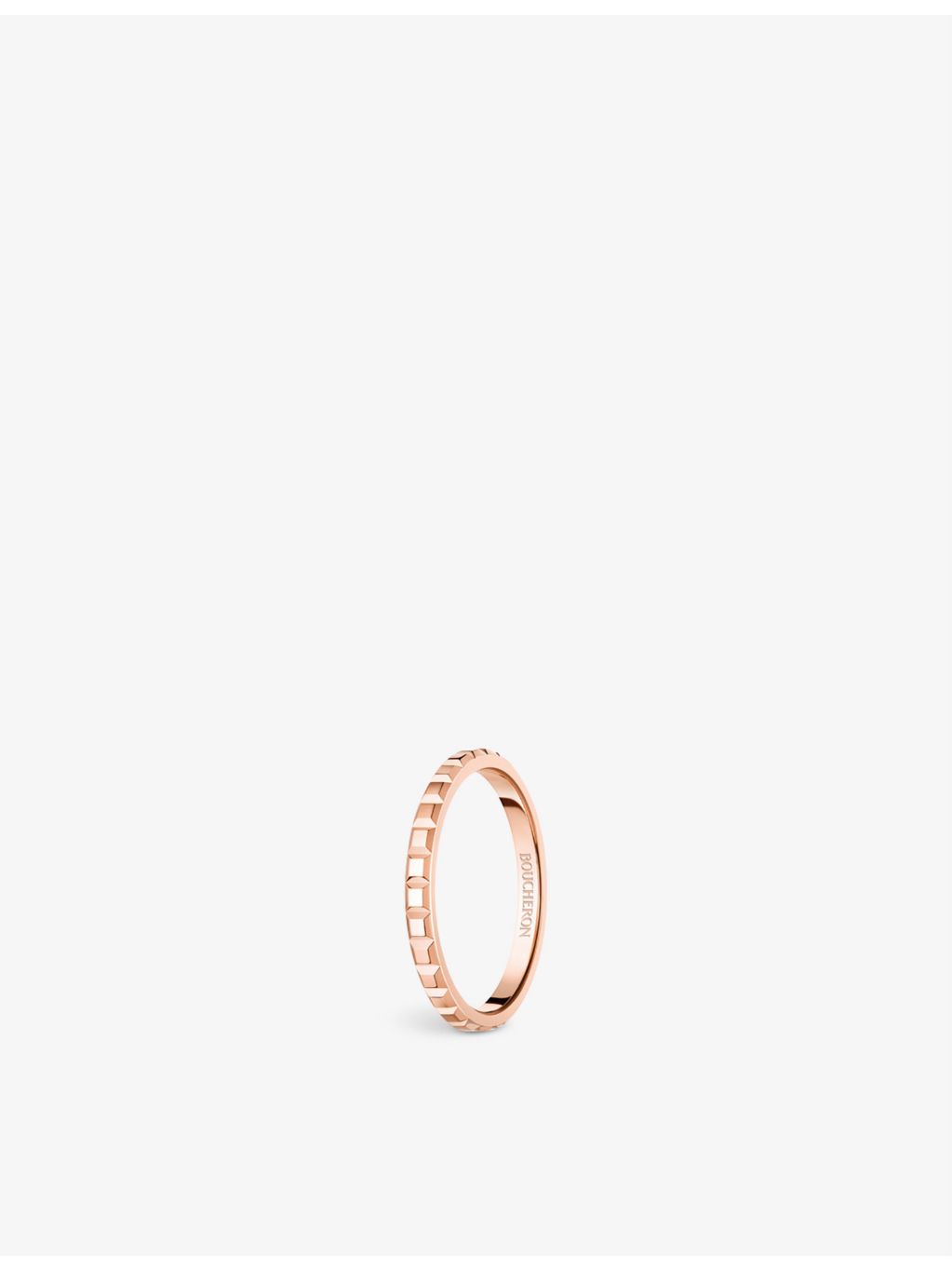 Boucheron 18ct rose gold Quatre Clou ring, imported from the UK