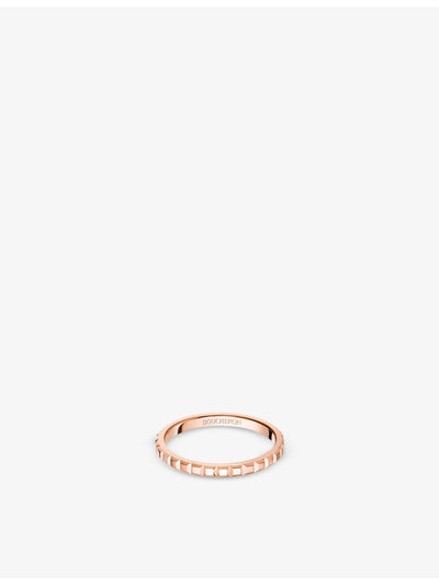 selfridges Boucheron Quatre Clou de Paris 18ct Rose-Gold Ring- Buy online at McGrocer