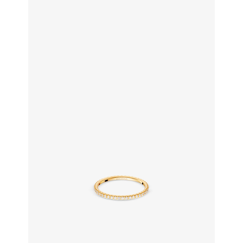 Epure 18ct yellow-gold and diamond ring - 54mm