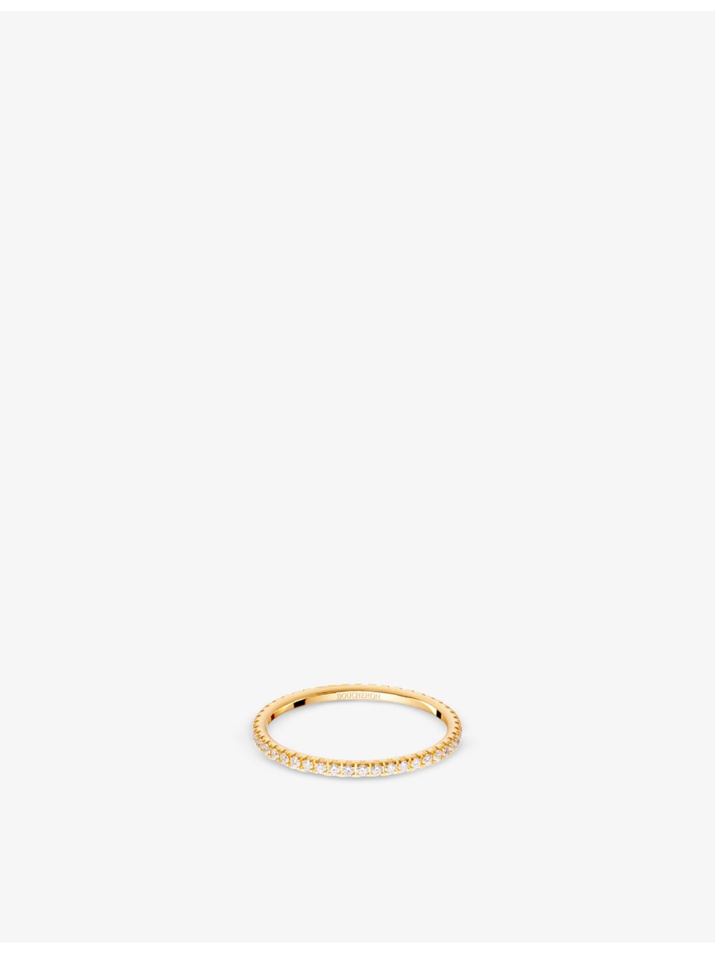 Boucheron Epure 18ct yellow-gold diamond ring - British product