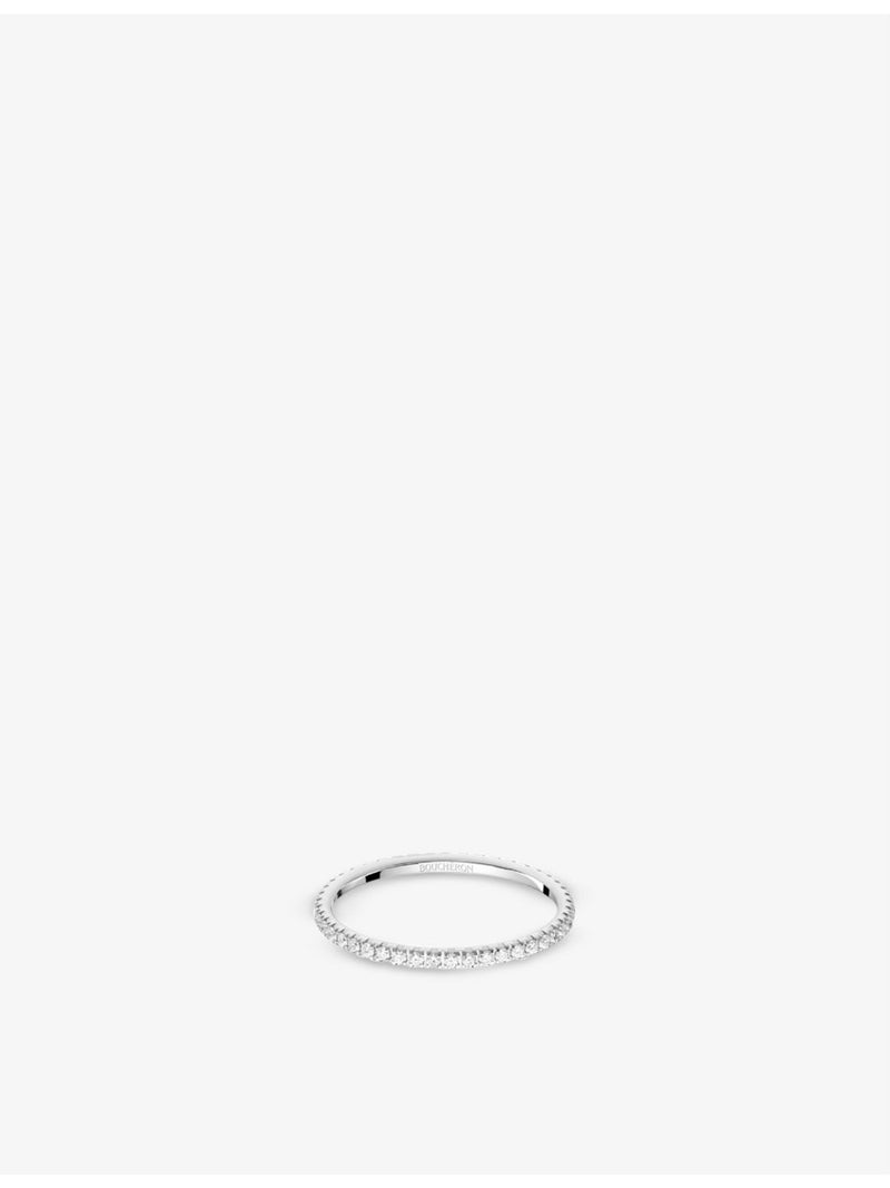 Boucheron Epure 18ct white-gold diamond ring 0.24ct (British brand)