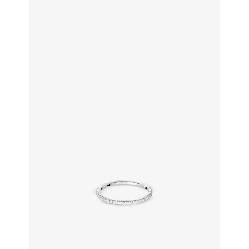 Epure 18ct white-gold and 0.24ct diamond ring - 53mm