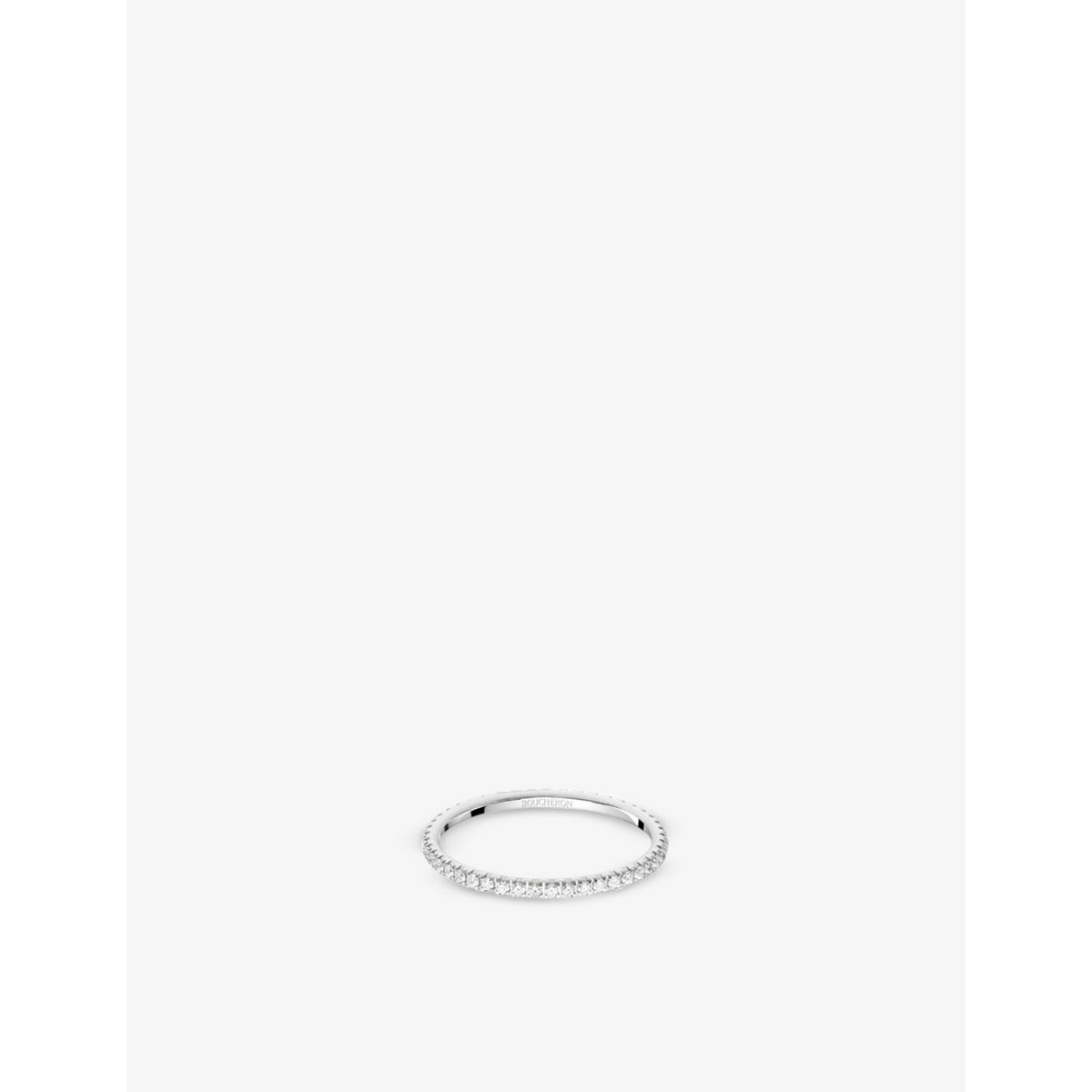 Epure 18ct white-gold and 0.24ct diamond ring - 53mm