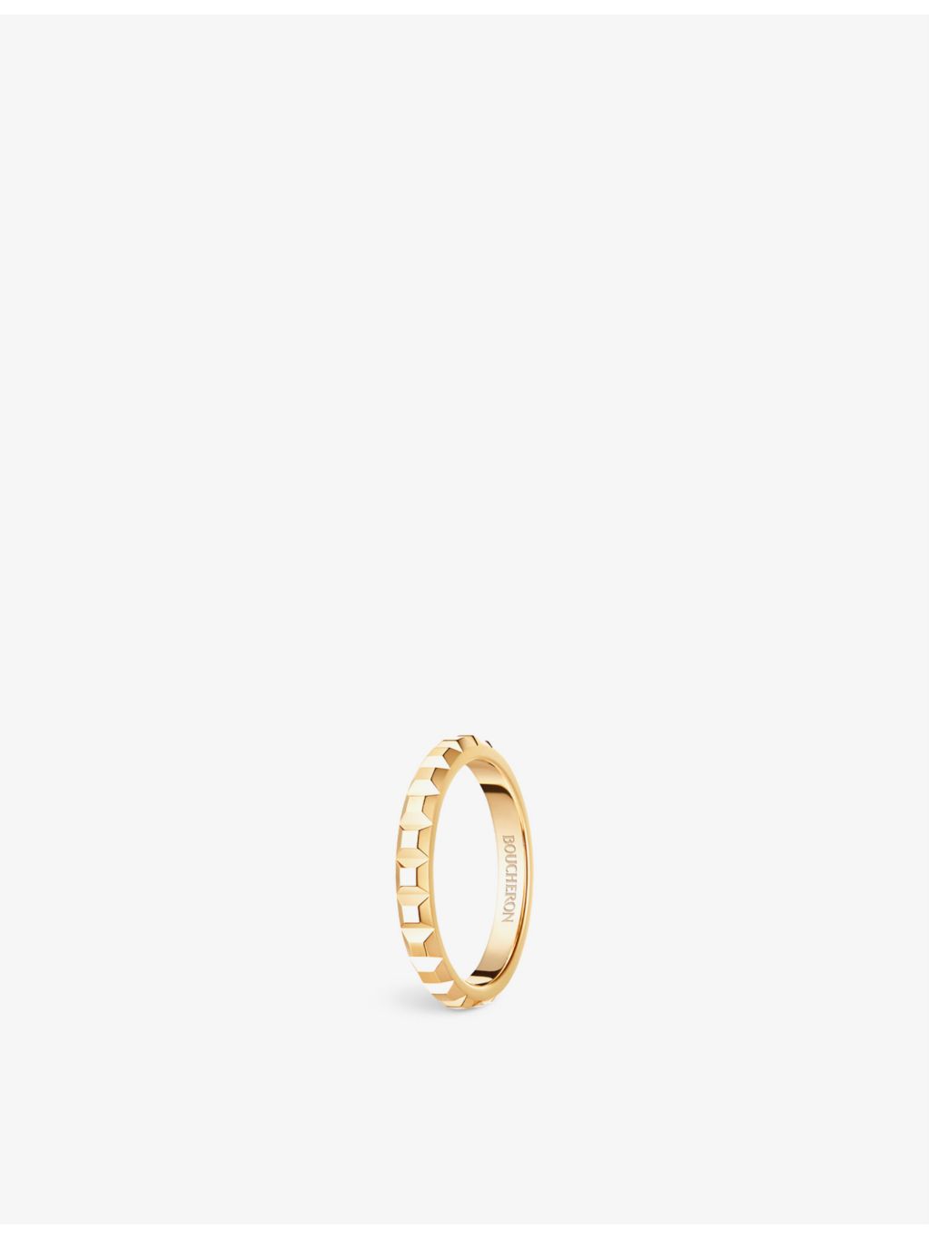 Boucheron Epure 18ct rose gold diamond ring 0.24ct, imported from the UK