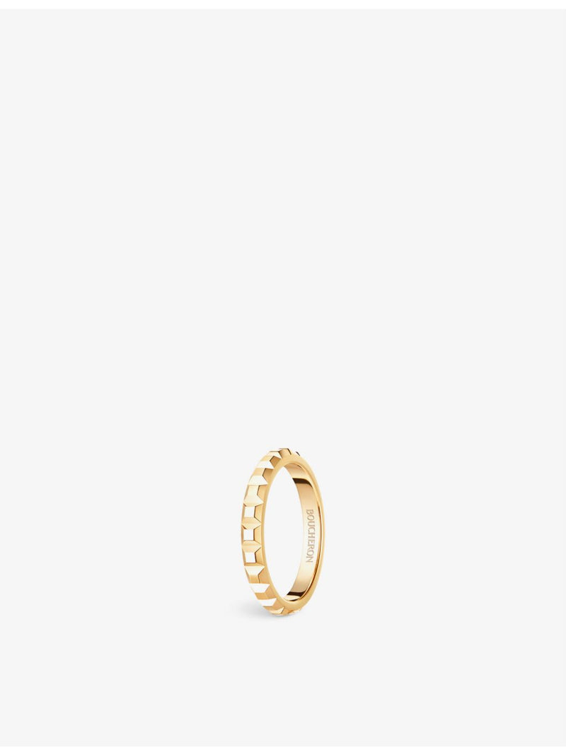 Boucheron Epure 18ct rose gold diamond ring 0.24ct, imported from the UK