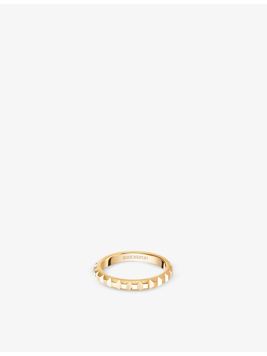 Boucheron Epure 18ct rose gold diamond ring 0.24ct, imported from the UK