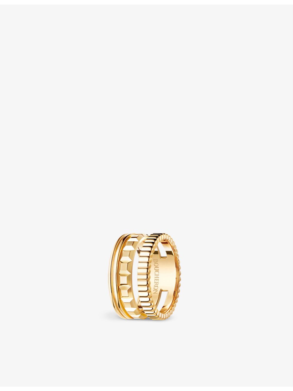 Boucheron Quatre Radiant 18ct yellow-gold ring - British product