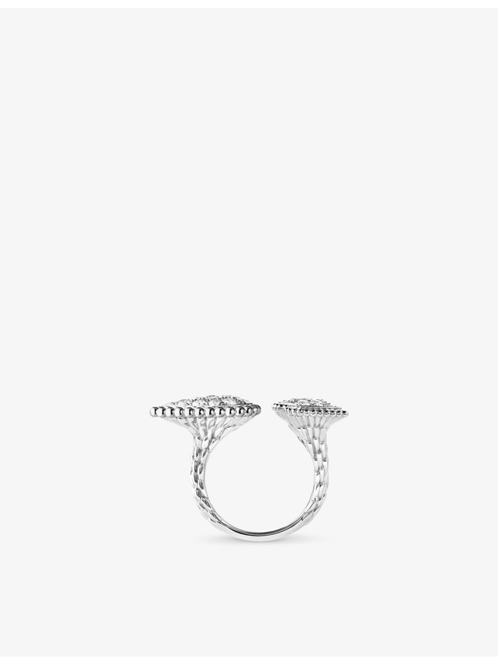 Boucheron Serpent Bohème 18ct white gold diamond ring 1.13ct, UK version