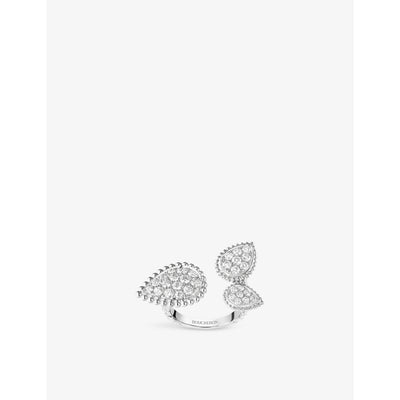 selfridges Boucheron Serpent Bohème 18ct White Gold 1.13ct Diamond Ring- Buy online at McGrocer