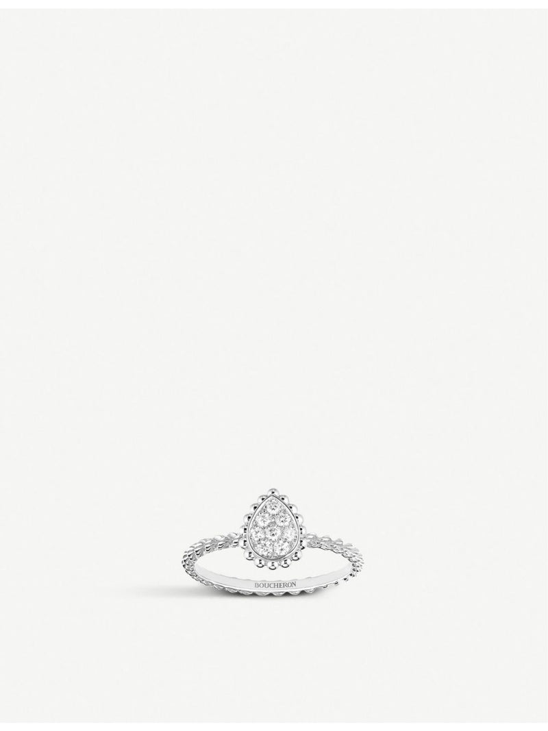 Boucheron Serpent Bohème 18ct white gold diamond ring, imported from the UK