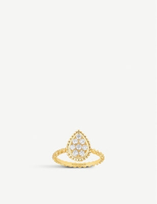Boucheron Serpent Bohème 18ct gold diamond ring, UK version