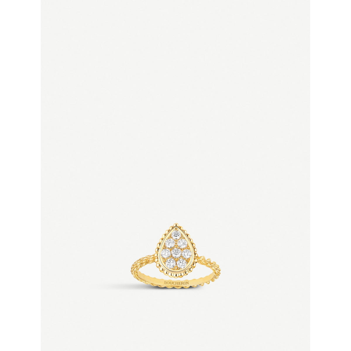 Serpent Bohème 18ct yellow-gold and 0.15ct diamond ring - 53mm