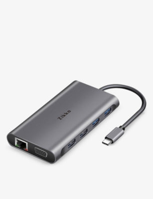 Zikko 11-in-1 USB-C hub Space Grey, imported from the UK